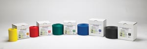 [11726] Hygenic/Thera-Band Professional Resistance Band, Yellow/ Thin, 50 Yd Dispenser Box, (LF), 4 ea