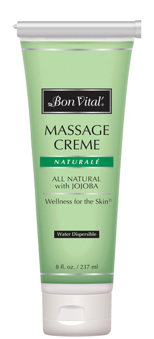 [BVNATC8ZT] Hygenic/Performance Health Bon Vital® Naturale' Massage Creme, 8 oz Refillable Tube