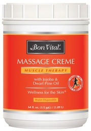 [BVMTCHG] Hygenic/Performance Health Bon Vital® Muscle Therapy Massage Crème, 1/2 Gallon Jar