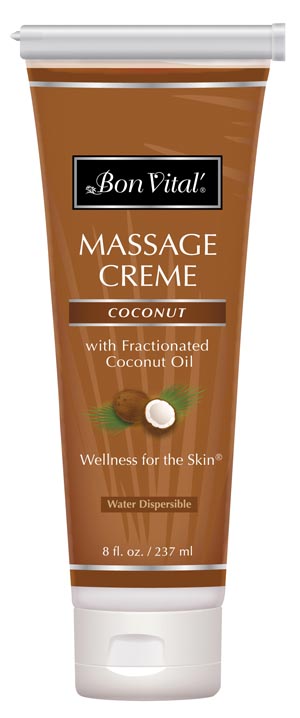 [BVCOC8ZT] Hygenic/Performance Health Bon Vital® Coconut Massage Crème, 8 oz Refillable Tube
