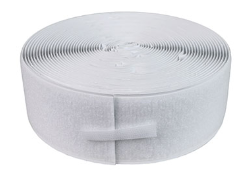 [24-7033W] Fabrication Velcro 2" Self-Adhesive Loop, 10 yd Dispenser Box, White