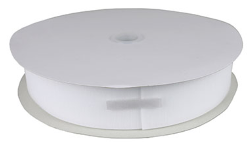 [24-7030W] Fabrication Velcro 2" Self-Adhesive Hook, 25 yd Dispenser Box, White