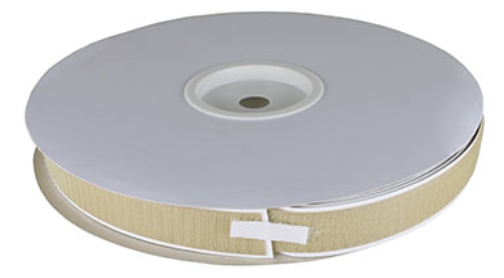 [24-7010T] Fabrication Velcro 1" Self-Adhesive Hook, 25 yd Dispenser Box, Tan