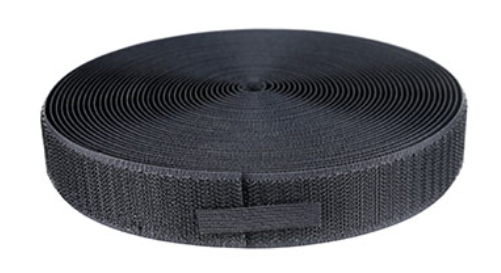 [24-7002BLK] Fabrication Velcro 1" Hook, 10 yds, Black