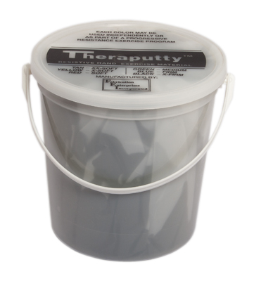 [10-1471] Fabrication CanDo TheraPutty 5 lb X-Firm Standard Hand Exercise Material, Black