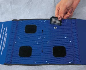 [B22-S] Axelgaard Ultrastim®Back Garment & Pad Kit(1) S/M Back Garment, (4) US Elctrds 2"x2" & (4) Adpts