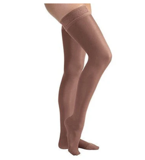 [119680] BSN Medical/Jobst Ultrasheer Women's Knee High w/Lace Top, 15-20 mmHg, Espresso, Sm