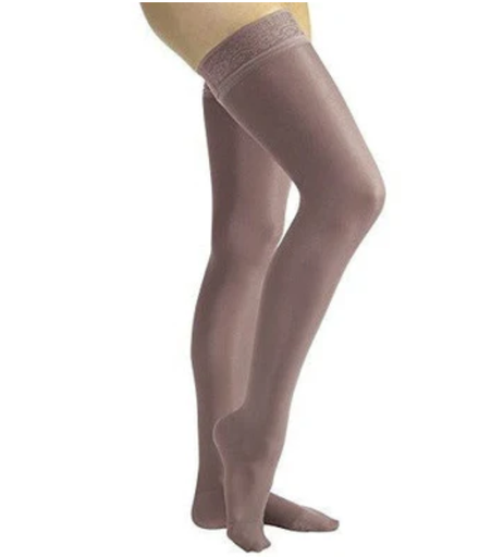 [119524] BSN Medical/Jobst Ultrasheer Women's Knee High w/Lace Top, 15-20 mmHg, Anthracite, Lg