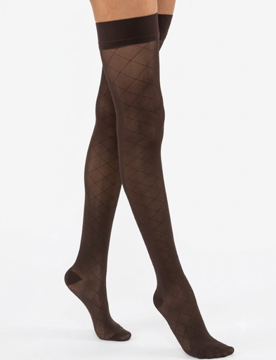 [119286] BSN Medical/Jobst Ultrasheer Thigh High, 15-20 mmHg, Diamond Pattern, Espresso, Lg