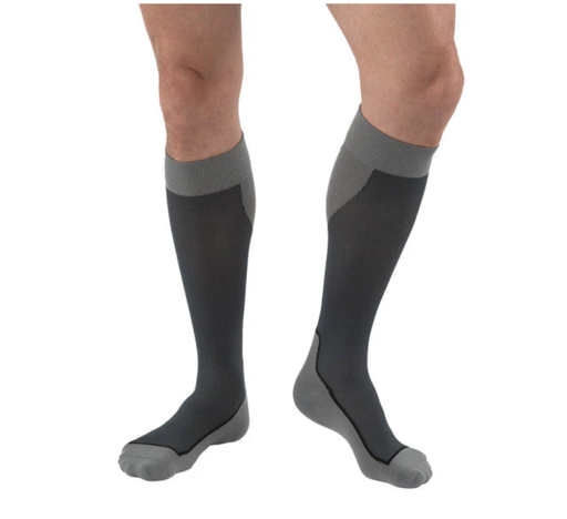 [7529010] BSN Medical/Jobst Sport Knee High 20-30mmHg, Sm, Black/Grey, 1/pr