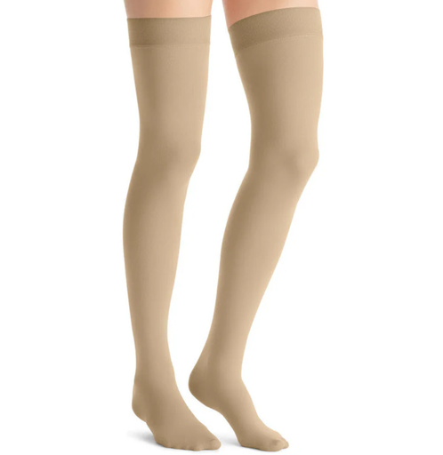 [115511] BSN Medical/Jobst Opaque Women's Thigh High w/Dot Band, 15-20 mmHg, Natural, XL