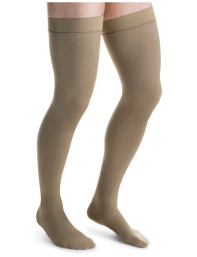 [115514] BSN Medical/Jobst For Men Thigh High, 15-20mmHg, Khaki, Large