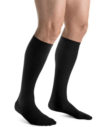 [115265] BSN Medical/Jobst For Men Knee High, 30-40 mmHg, Black, Lg Tall