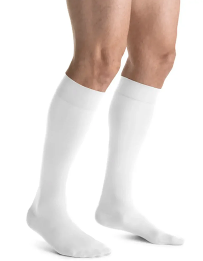 [115011] BSN Medical/Jobst For Men Knee High, 15-20 mmHg, White, XL