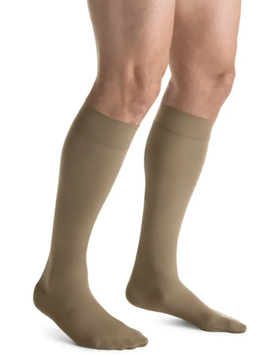 [115014] BSN Medical/Jobst For Men Knee High, 15-20 mmHg, Khaki, Lg