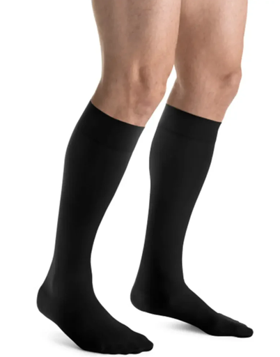 [115001] BSN Medical/Jobst For Men Knee High, 15-20 mmHg, Black, Med