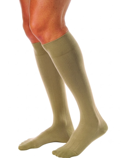 [113143] BSN Medical/Jobst For Men Casual Socks, Knee High, 30-40mmHG, Khaki, X-Large