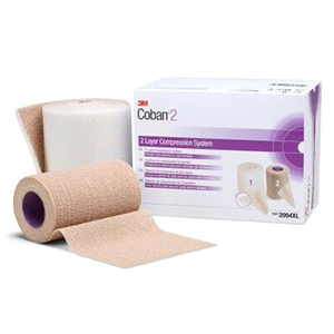[2094XL] 3M Health Care Coban Two-Layer Compression Bandage Systems, Below the Knee, 8 Cartons/Case