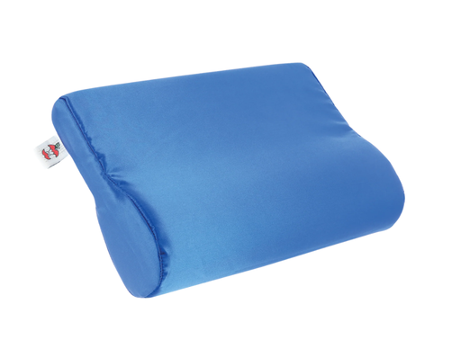 [FOM-109] Core Products AB Contour Cervical, Satin Cover, Blue, 14" x 9.5"