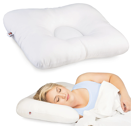 [FIB-240] Core Products D-Core Cervical Support Pillow, Standard, 24"x 16" (61cm x 41cm), White, 15pk