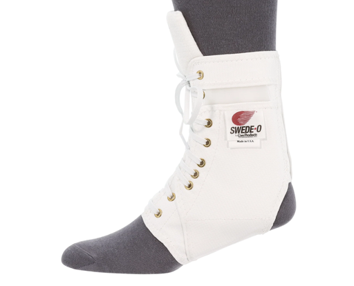 [AKL-6330-WH-1XL] Swede-O Ankle Lok Ankle Braces/Support, Padded Tongue without Stabilizers, X-Large, White