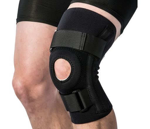 [KNE-6401-SML] Core Prod Standard Knee Brace, Full Range of Motion, Neoprn, Open Patella, Lrg, 12" - 13", Black