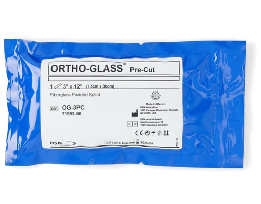 [OG-3PC] BSN Medical Ortho-Glass Pre-Cut Splints, 3" x 12", 10/bx