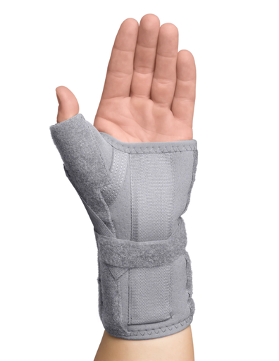[BRE-6853-L-GR-XSS] Core Products Swede-O Thermal Vent Carpal Tunnel Brace With Thumb Spica, Left, X-Small/Small