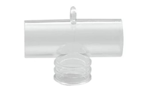[001500] Vyaire Medical Nebulizer Trach Tee Adapter, 22 mm OD Both Ends, 15 mm ID Base