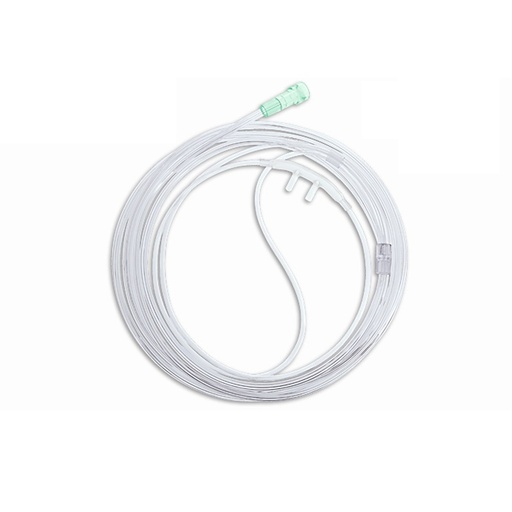 [33030-10] Accutron Adult Oxygen Cannula, 7ft tubing, Curved Tip, LF