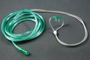 [AS75080] Amsino Amsure® asal Oxygen Cannula, Adult, Curved Non-Flared Tip with 84" Tubing