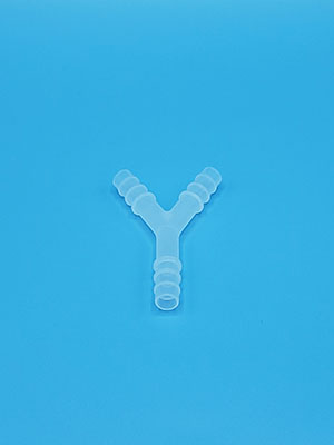 [518] Busse Connectors For Plastic Tubing, Y Connector, 8-11mm, 3/8&quot;, Clean