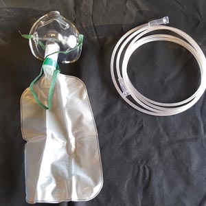 [MTR-25159] Med-Tech Oxygen Mask, Partial Non-Rebreather w/bag, Adult, Standard, 7' Star Tubing