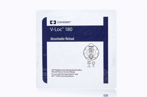 [VLOCA308L] Medtronic V-Loc 180 8 inch Size 3-0 Absorbable Wound Closure Reload, Green, 6/Box