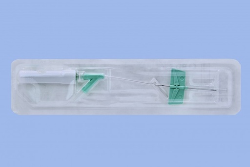 [383346] BD Saf-T-Intima 18 Gauge x 1 inch Closed IV Catheter System w/ Wings/Y Adapter & Needle Shield, Green, 200/Case