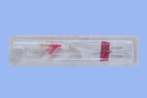 [383336] BD Saf-T-Intima 20 Gauge x 1 inch Closed IV Catheter System w/ Wings/Y Adapter & Needle Shield, Pink, 200/Case