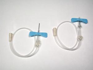 [27704] Exel Securetouch Safety Butterfly Winged Infusion Set, 21G x ¾", 12" Tube, 50/bx