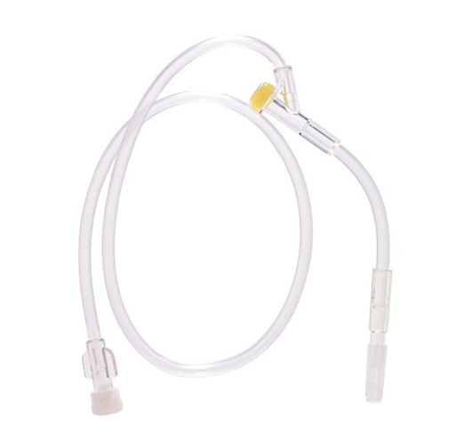 [1720WY] Exel IV Administration Sets - 20" IV Extension Set with Injection Site, 100 pc/cs