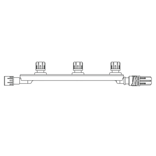 [MM4000] BD 6 inch Chemo-Safety System Manifold with (3) 1-Way Valves, 1.5 ml PV, 50/Pack