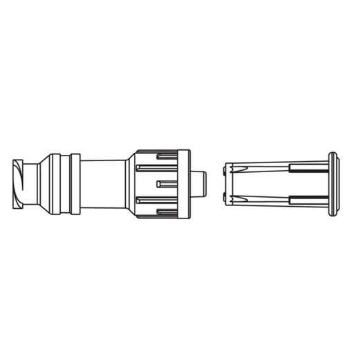 [2000E] BD SmartSite Needle-Free Valve, 0.11 ml PV, Stand Alone, 100/Pack