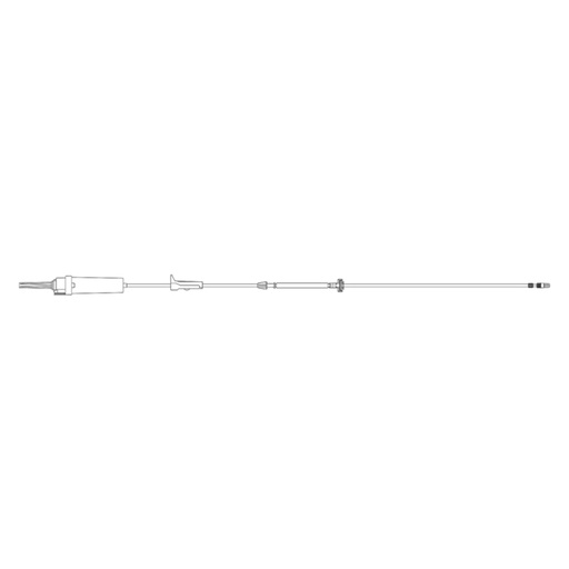 [11426964] BD Alaris Low Sorbing Infusion Set w/2-Piece M Luer Lock, 47"L 20/Pack
