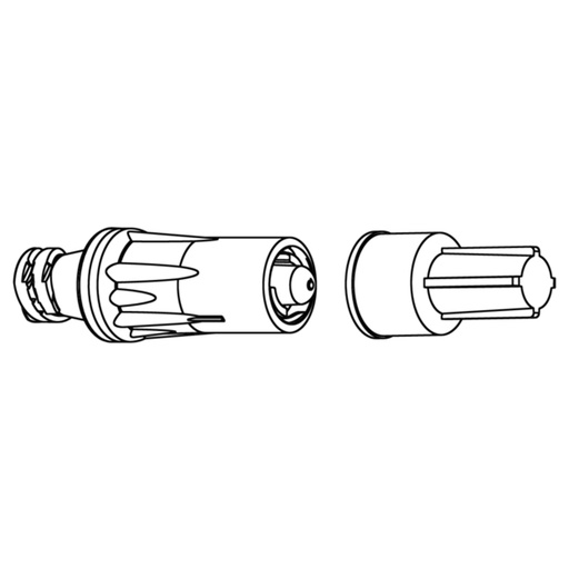 [10012241-0500] BD IV Therapy Texium Closed Male Luer with Female Cap, 0.12 ml PV, 100/Pack