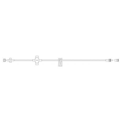 [10014914] BD Alaris Microbore Tubing with Pressure Sensing Disc and Fixed Male Luer Lock, 100/Pack