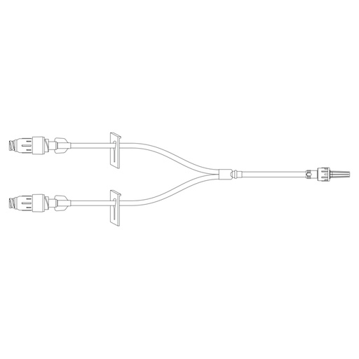 [MP5315-C] BD Bi-Fuse Pressure Rated Extension Set with 2 Removable Maxplus Clear Needleless Connectors, 2 Non-Removable Slide Clamps and Male Spin Lock, 50/Pack