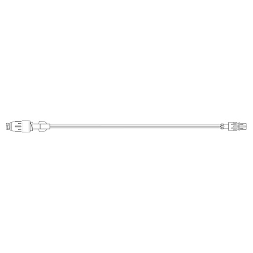 [MP5305-C] BD Pressure Rated Extension Set with Removable Maxplus Clear Needleless Connector and Male Spin Lock, 50/Pack