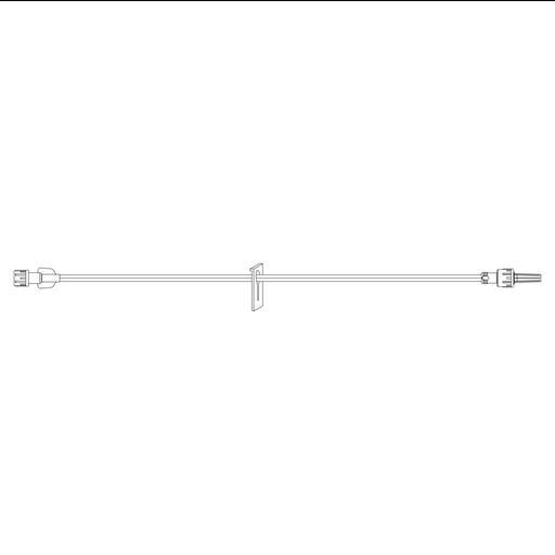 [ME5302] BD 6.5 inch x 0.2ml General IV Pressure Rated Extension Set with Non-Removable Slide Clamp and Male Spin Lock, 50/Pack