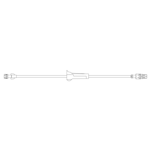 [ME1217] BD IV Extension Set with Roller Clamp with Spin Male Luer Lock, 50/Pack