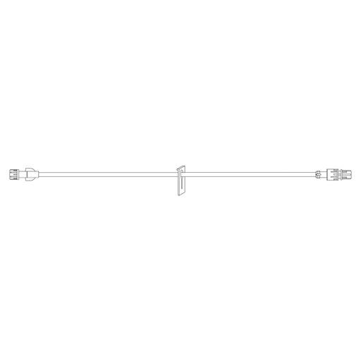 [ME1055] BD 30 inch Extension Set with Slide Clamp and Male Spin Lock, 50/Pack