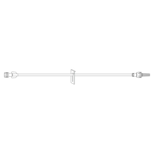 [ME1048] BD 12 inch Minibore Extension Set with Removable Slide Clamp and Male Spin Lock, 50/Pack