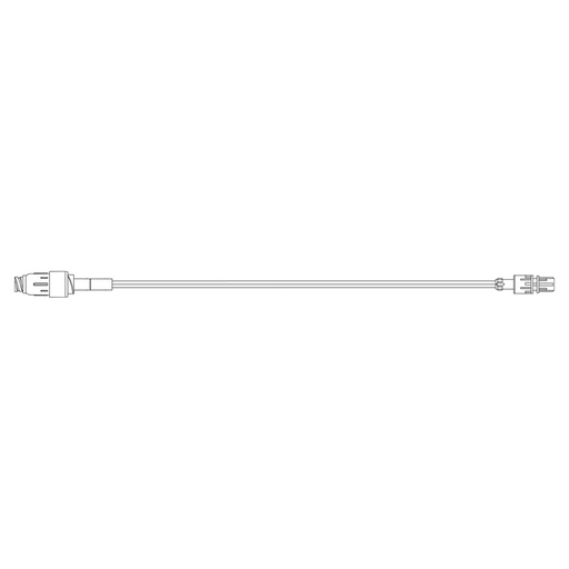 [MP5312-C] BD Pressure Rated Extension Set with Clear Maxplus Needleless Connector and Male Spin Lock, 50/Pack